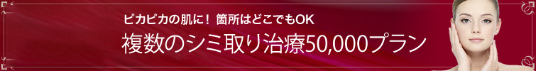 複数のシミ取り治療プラン